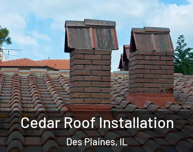  Cedar Roof Installation Des Plaines, IL