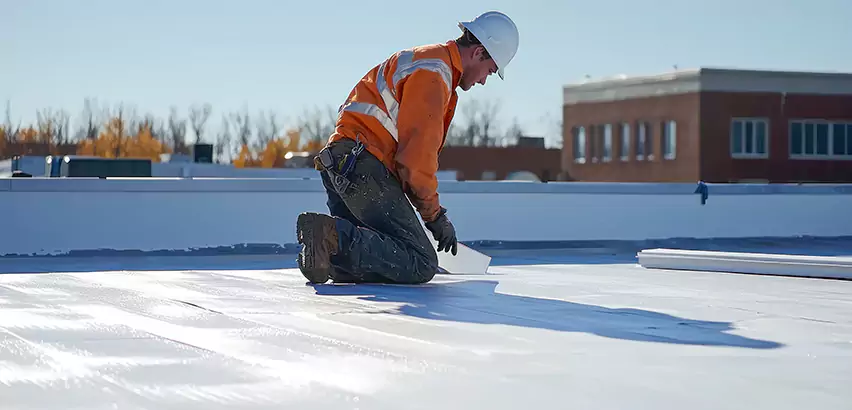Flat Roof Drain Installation in Des Plaines