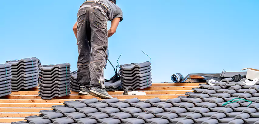 Replacing Tile Roof Underlayment in Des Plaines