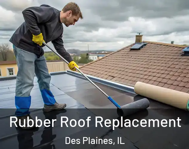 Rubber Roof Replacement Des Plaines, IL